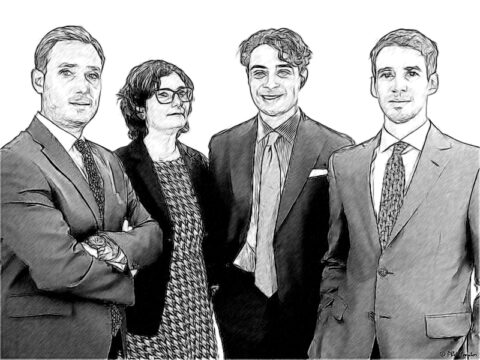 da sinistra Alberto Parisi, Paola Mariani, Giorgio Manca ed Edoardo Pozzolini.